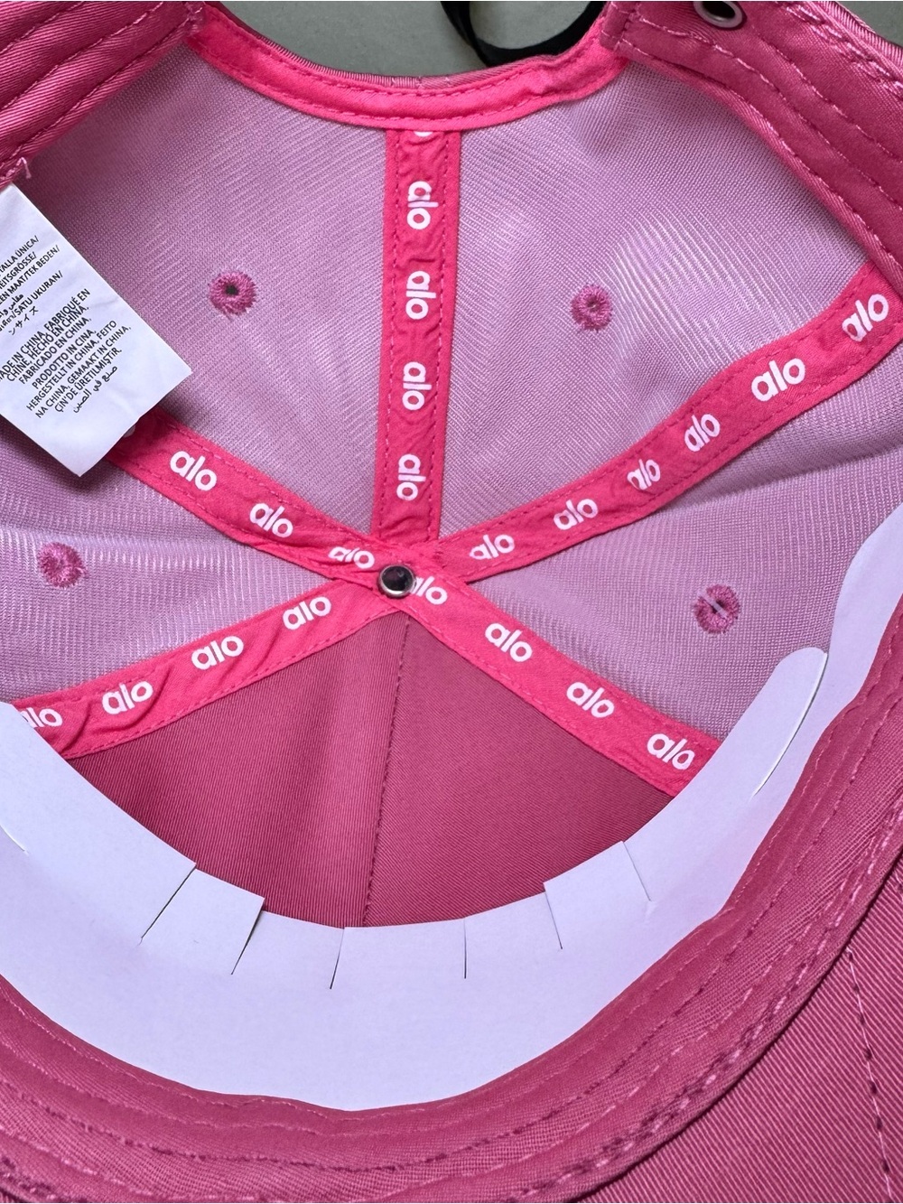 Hot Pink ALO Unisex Adjustable Baseball Cap New With Tags - Picture 4 of 5